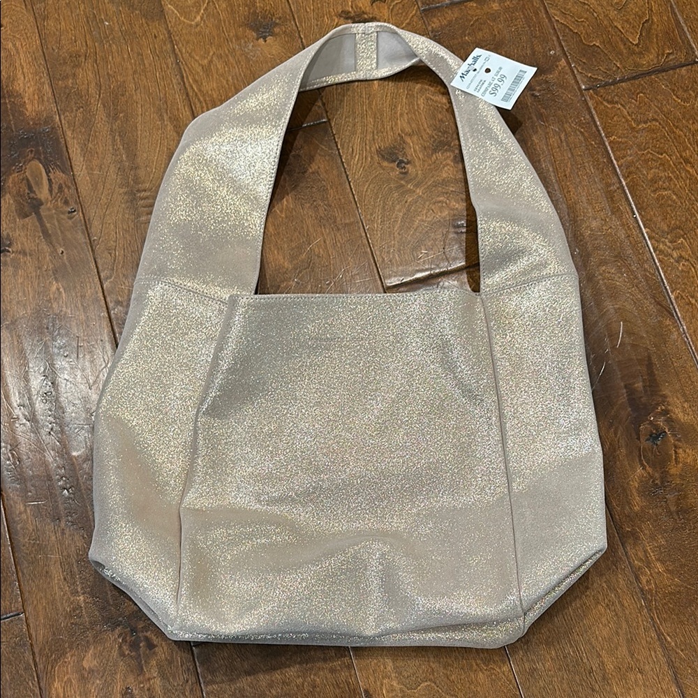 Monserat De Lucca leather rose gold shoulder bag